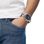 TISSOT天梭 韻馳系列 Chrono XL計時手錶-藍x銀/45mm  T1166171104701, , large