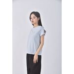 (S) pazzo棉質純棉藍色短袖上衣二手衣, , large