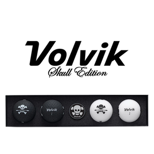Volvik 骷髏 高爾夫球 4球/盒 附球標 高爾夫球禮盒