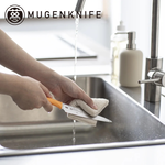 【日本協和工業】日本製 三德刀17cm（鉬釩鋼/鋸齒刃/切菜刀/切肉刀/多用途料理刀/夢MUGEN系列)灰色, , large