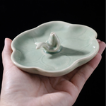 【A&R】招財開運 青瓷錦鯉香插盤 香薰爐, , large