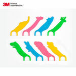 【3M】兒童安全牙線棒-DFK3 (55支/杯)/台灣製造/通過SGS檢驗/不傷害牙齦/8種動物 * 4種顏色, , large