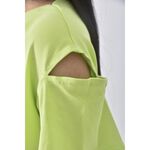 (XL) eqiange字母綠色短袖上衣二手衣, , large