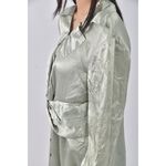 (S) 【德馨私服】質感緞面綠色洋裝二手衣, , large