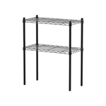 【Y HOUSE】60x30x75cm Lightweight Two-layer Iron Rack Iron Rack Shelf - Painted Black, , large