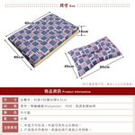 [台客嚴選] 牛仔藍竹面單人透氣床墊-台灣製 薄墊 學生床墊 冬夏兩用 單人床墊, , large