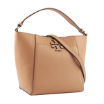 TORY BURCH McGRAW 荔枝皮革小型水桶包/提拉米蘇, , large