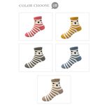 【BVD】熊熊1/2童襪<中灰13-16cm>B571 短襪 襪子, 中灰,13-16CM, large