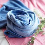 [Kaimei Cotton Industry] 3 randomly selected Korean velvet, widened, thickened, super absorbent all-purpose towel/hair towel, , large