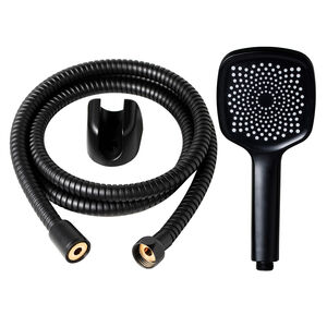 Black single function shower head set