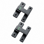 【上手家居】安全門鎖-2套組 灰色2套組(門栓/門扣/門閂/拉門鎖/滑門鎖), , large