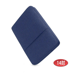 14-inch LB14B Tranquil Book Journey Series iPad/Mac/Tablet/Laptop Front Zipper Pocket Protective Sleeve (Ocean Blue)