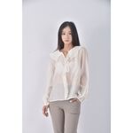 (S) miss studio質感杏色長袖上衣二手衣, , large