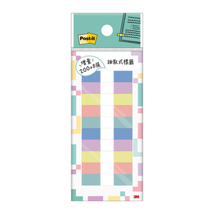 【3M】 狠黏 抽取式十色標籤12個/包 683-10 PASTEL