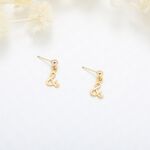 【Angel & Me】愛在 一起 & and s925 純銀 厚鍍 24k金 一對 耳環, , large