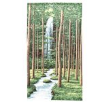 日本製【コスモ】長門簾《林間瀑布》, , large