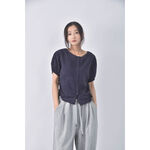 (S) net ladies排扣藍色短袖上衣二手衣, , large