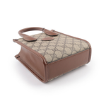 GUCCI Interlocking G 迷你手提/斜背托特包/棕色, , large