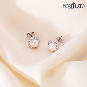 【MORELLATO】PERLA 925純銀典雅珍珠耳環 SAER51