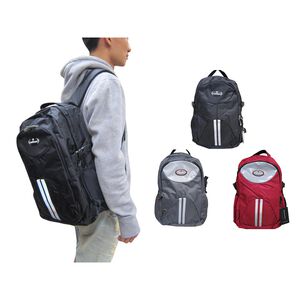 ~雪黛屋~CONFIDENCE 後背包大容量台灣製造品質保證防水尼龍布可放A4資料夾胸前扣ACB5962A