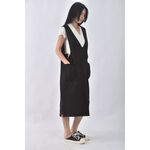 (S) sj company韓牌內刷毛黑色洋裝二手衣, , large