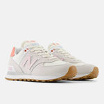 Kixpress-New Balance 574 女 運動休閒鞋 復古鞋 麂皮 舒適 緩震 鏡灰 玫瑰砂糖粉 [WL574IPK], , large