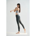 YOGA FLOW Slim Pants - 3D剪裁修身九分褲 - 黑砂礫 Carbon, , large