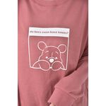 (L) disney質感維尼粉色長袖上衣二手衣, , large