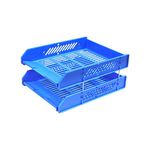 龍和 二層公文架 (DR-421)藍, , large