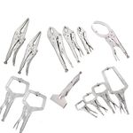 台灣現貨！萬能鉗系列 5" 7" 10" C型鉗固定鉗 鯉魚鉗 10WR 7WR 5WR 大力鉗葫蘆嘴 電焊鉗 萬力鉗, , large