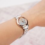 CITIZEN 星辰 XC 限量真鑽鈦金屬光動能電波女錶-27mm ES9446-54X, , large