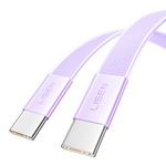 【LISEN】60W L601 Air Cable 超薄快充線 雙Type-C 100公分 紫色, , large