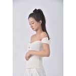 (S) 【安于晴Charlene私服】mipinge質感白色短袖上衣二手衣, , large