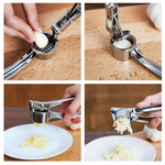 【上手家居】不鏽鋼壓蒜器-不鏽鋼原色(剝蒜器/切蒜器/搗蒜器/蒜泥器/擠蒜器/壓蒜頭/核桃器), , large