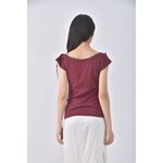 (S) burberry質感棉質純棉紅色上衣二手衣, , large