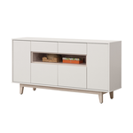 【唯熙傢俱】紀薇橡木雙色5尺餐櫃, , large