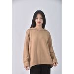 (F) lativ質感連帽棕色毛衣二手衣, , large