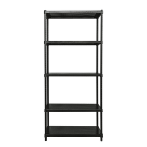 【Y HOUSE】90x35x180cm perforated plate five-layer rack perforated plate rack iron rack - black paint