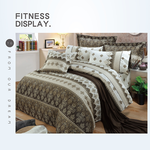 【多利寶寢具】FITNESS 精梳棉雙人七件式床罩組-塞納風情-咖, , large