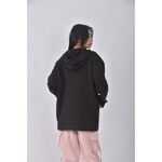 (XL) adidas質感棉質連帽黑色長袖上衣二手衣, , large