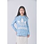 (S) adidas質感棉質連帽藍色長袖上衣二手衣, , large