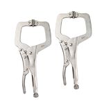 【TOPWAY】11吋 巨鱷鉗 精品C型萬能鉗 附彈片 C型活動鉗 鱷魚鉗 活動嘴 大力鉗, , large