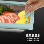 【美國MotherGoose 鵝媽媽】可微波 密封316不鏽鋼保鮮盒1200ml 3入組, , large