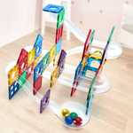 【啾愛你】ScienceBaby 球道組透明管雪鑽磁力片 100 PCS, , large