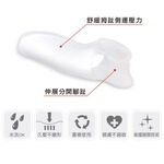 【GelSmart吉斯邁】拇趾偏斜防磨分趾墊-1入(左右腳通用、1cm分趾墊、抗菌親膚、TG-GTS006), , large