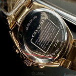 [星晴錶業]COACH手錶,44mm,CH00215墨綠色錶面金色錶殼金色精鋼錶帶款, , large