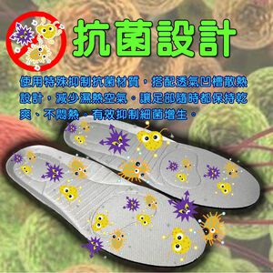 金德恩 GS MALL 台灣製造 立體透氣抑菌成人鞋墊 立體鞋墊 3D鞋墊 透氣鞋墊 抑菌鞋墊 成人鞋墊 鞋墊 POLIYOU