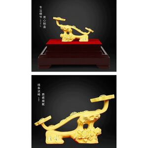 [春佰億]鉑麗星 時尚黃金飾品擺件 富貴如意款