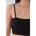 (S) 【智恩私服】修身短版吊帶黑色上衣二手衣, , large