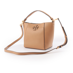 TORY BURCH McGRAW 荔枝皮革小型水桶包/提拉米蘇, , large